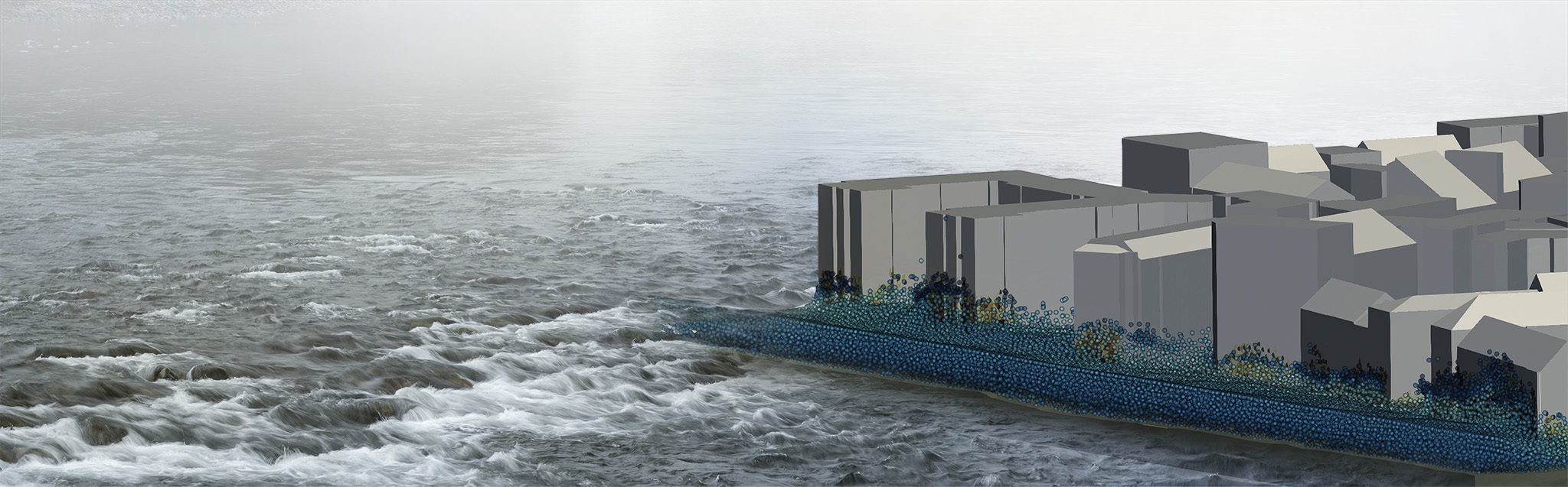 Simulation MESHFREE flooding